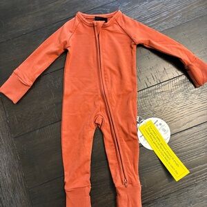 Little Sleepies Warm Orange Footie